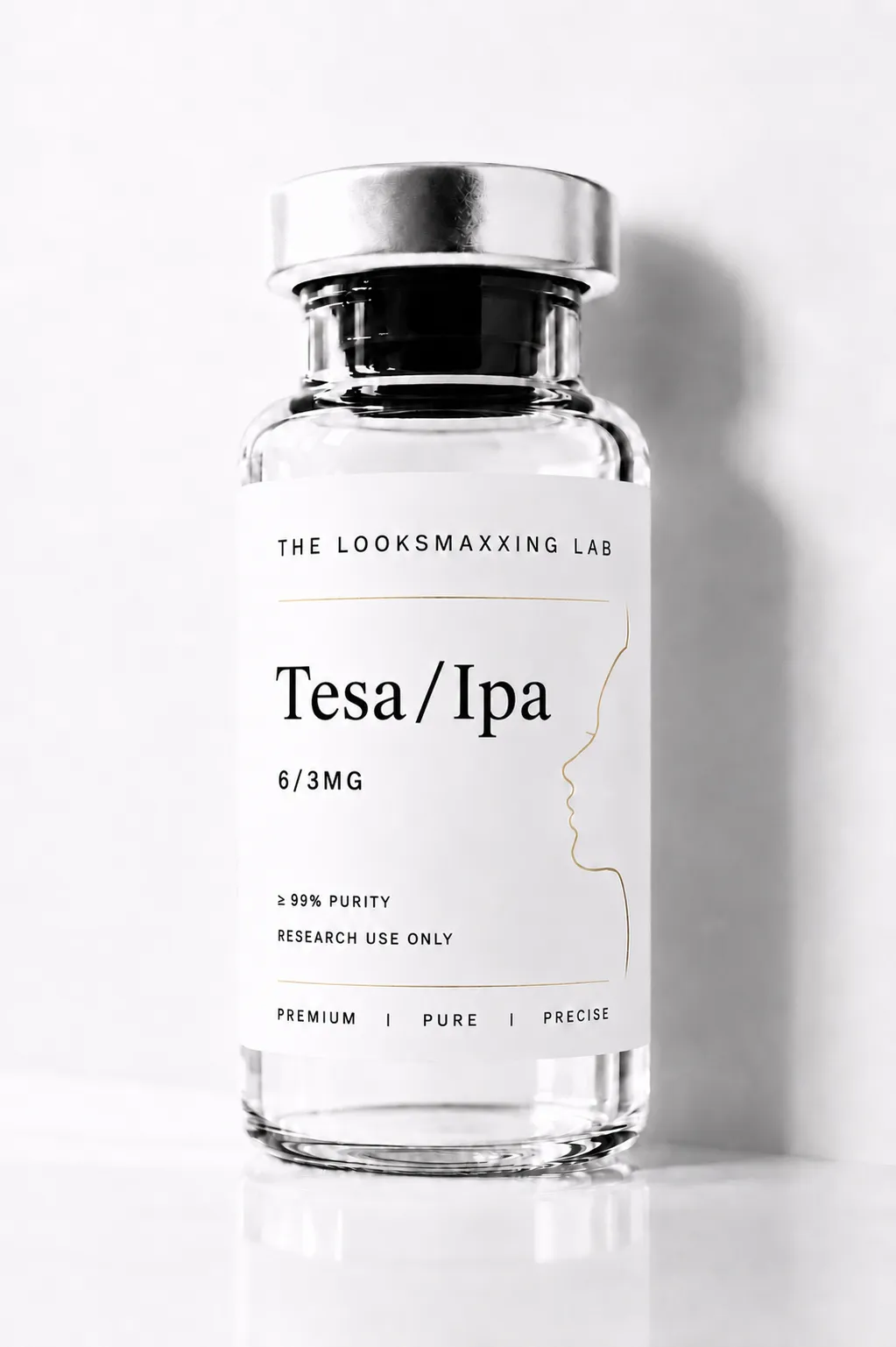 Tesamorelin / Ipamorelin research peptide vial